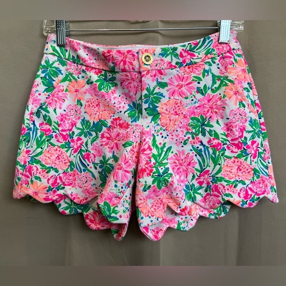 NWT Lilly Pulitzer Buttercup Knit Shorts Size 0 That’s What I Herd $74